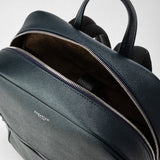 Backpack in evoluzione leather - navy blue