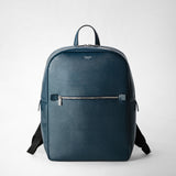 Backpack in evoluzione leather - denim blue