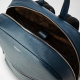 Backpack in evoluzione leather - denim blue