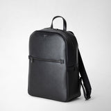 Backpack in evoluzione leather - eclipse black