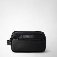 WASH BAG IN EVOLUZIONE LEATHER Eclipse Black