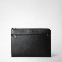 DOCUMENT FOLIO IN EVOLUZIONE LEATHER Eclipse Black