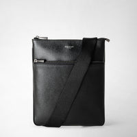 FLAT MESSENGER IN EVOLUZIONE LEATHER Eclipse Black