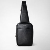 SLING BACKPACK IN EVOLUZIONE LEATHER Eclipse Black