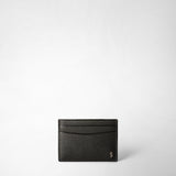 4-card holder in evoluzione leather - anthracite gray