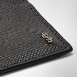 4-card holder in evoluzione leather - anthracite gray