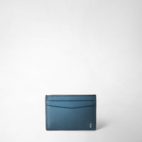 4-CARD HOLDER IN EVOLUZIONE LEATHER Avio Blue