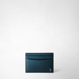 Porte-cartes 4 fentes en cuir evoluzione - denim blue