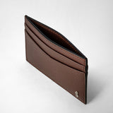 4-card holder in evoluzione leather - burgundy