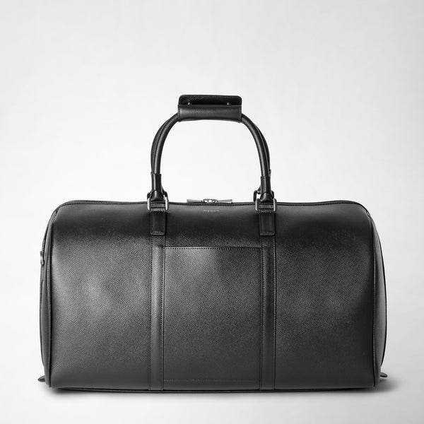 Borsa da viaggio in pelle evoluzione - eclipse black