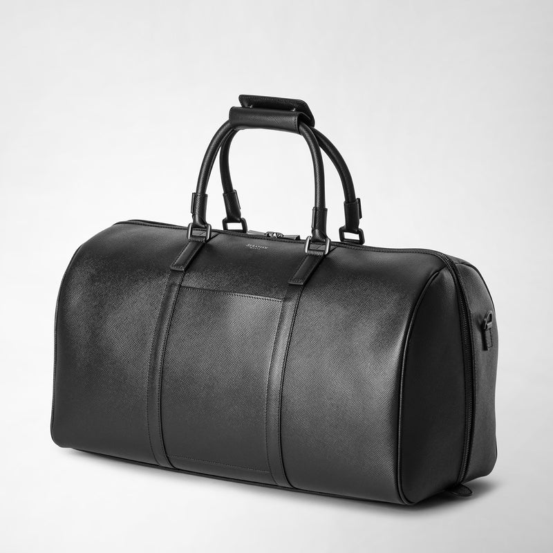 Holdall in evoluzione leather - eclipse black