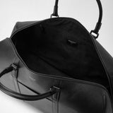 Holdall in evoluzione leather - eclipse black