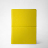 NOTEBOOK IN EVOLUZIONE LEATHER Acid Green