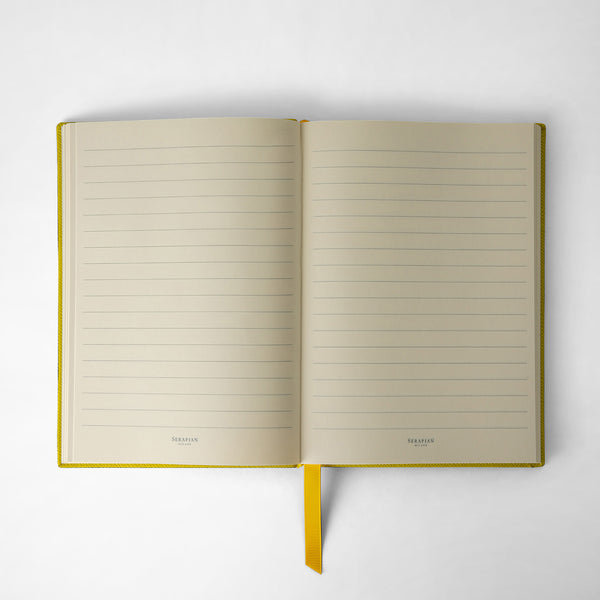 Notebook in evoluzione leather - acid green