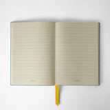 Notebook in evoluzione leather - aquamarine