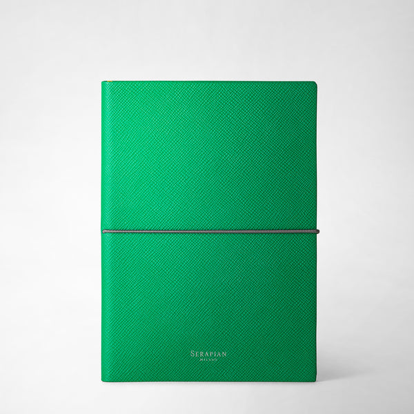 Notebook in evoluzione leather - emerald green