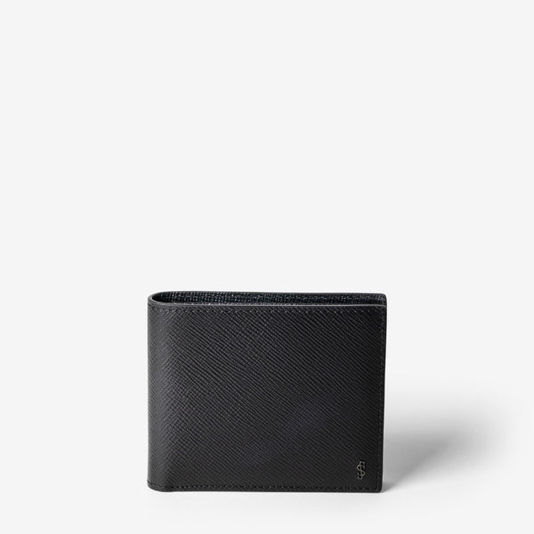 8-card billfold wallet evoluzione leather eclipse black