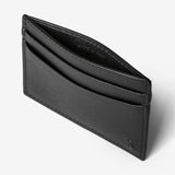 4-card holder in evoluzione leather - eclipse black