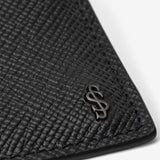 4-card holder in evoluzione leather - eclipse black