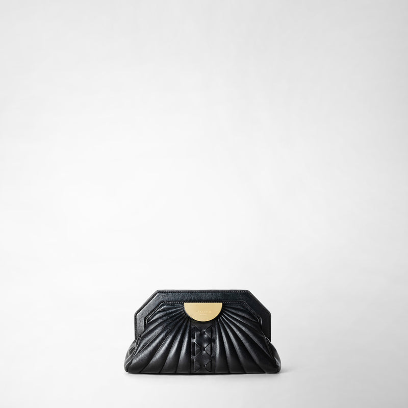 Gabriella crespi for serapian secret clutch - black