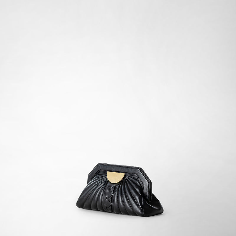 Gabriella crespi for serapian secret clutch - black