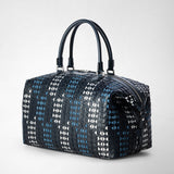 Reisetasche aus mosaico mestieri d'arte - geometrie navy blue