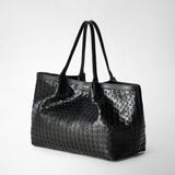 Secret tote bag in mosaico - black