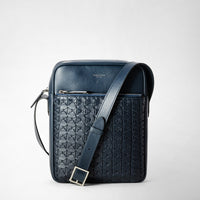NORTH SOUTH MESSENGER IN MOSAICO Navy Blue