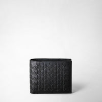 8-CARD BILLFOLD WALLET IN MOSAICO Black