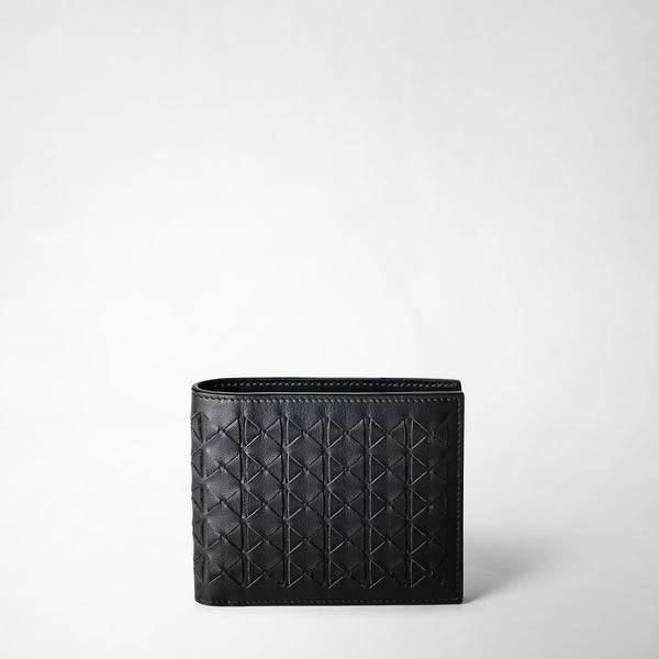 8-card billfold wallet in mosaico - black