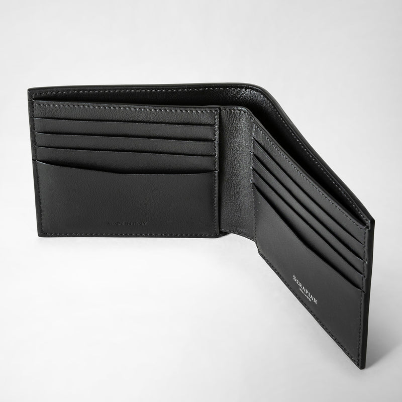8-card billfold wallet in mosaico - black