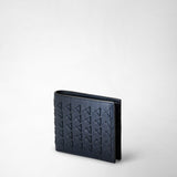 8-card billfold wallet in mosaico - navy blue