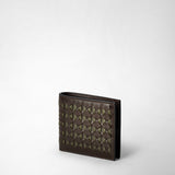 8-card billfold wallet in mosaico - coffee/kaki