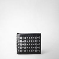 8-CARD BILLFOLD WALLET IN MOSAICO Black/Asphalt Gray