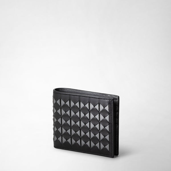 8-card billfold in mosaico - black/asphalt gray