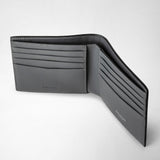 8-card billfold wallet in mosaico - black/asphalt gray