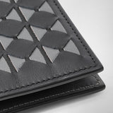 8-card billfold wallet in mosaico - black/asphalt gray