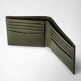 8-card billfold wallet in mosaico - eclipse black/moss green