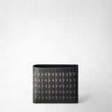 8-card billfold wallet in mosaico - anthracite/smoke/curry