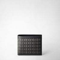 PORTEFEUILLE 8 FENTES EN MOSAICO Anthracite/Smoke/Curry