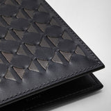 8-card billfold wallet in mosaico - anthracite/smoke/curry