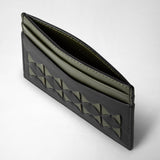 4-card holder in mosaico - eclipse black/moss green