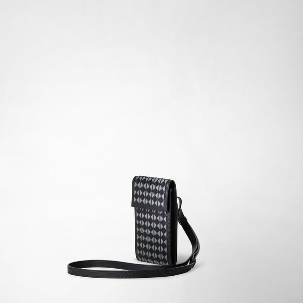 Custodia per telefono con tracolla in mosaico - black/asphalt gray