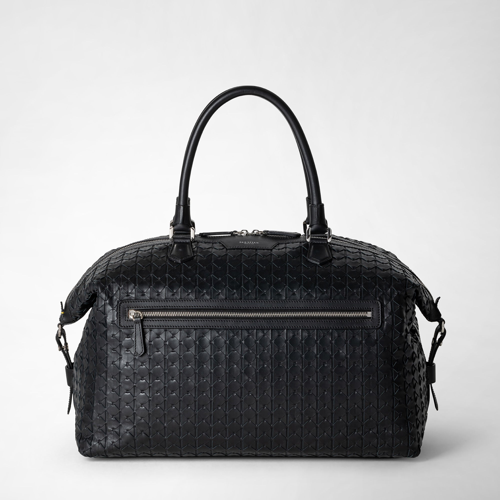 Travel bag in mosaico black – Serapian Boutique Online
