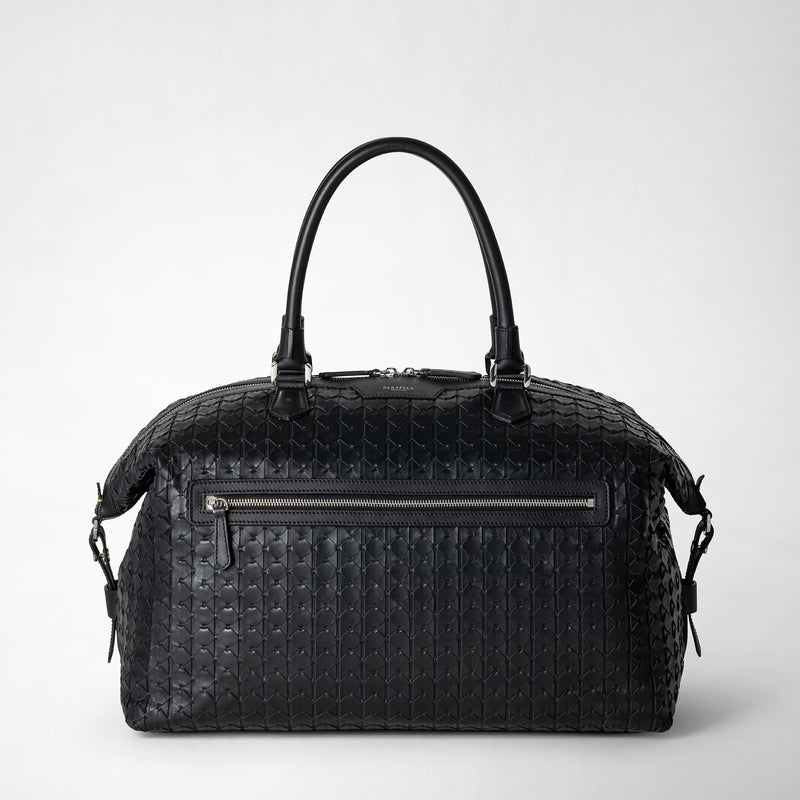 Travel bag in mosaico - black
