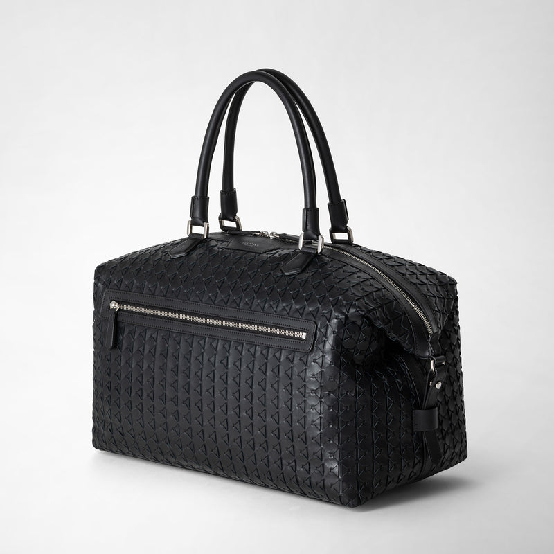 Travel bag in mosaico - black