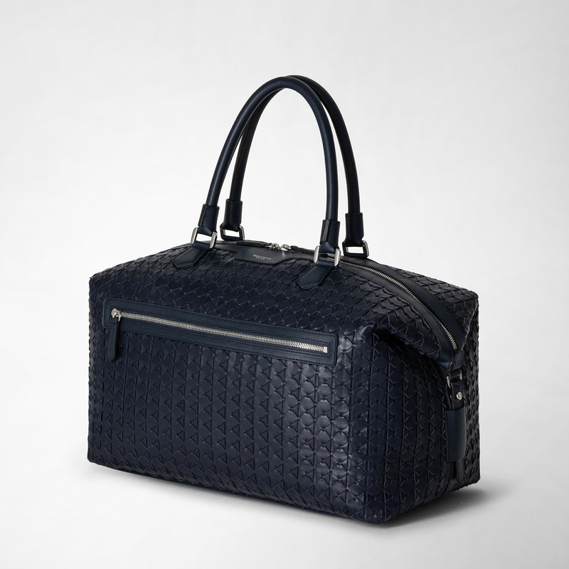 Travel bag in mosaico - navy blue