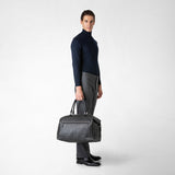 Travel bag in mosaico - black/asphalt gray