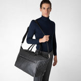 Travel bag in mosaico - black/asphalt gray