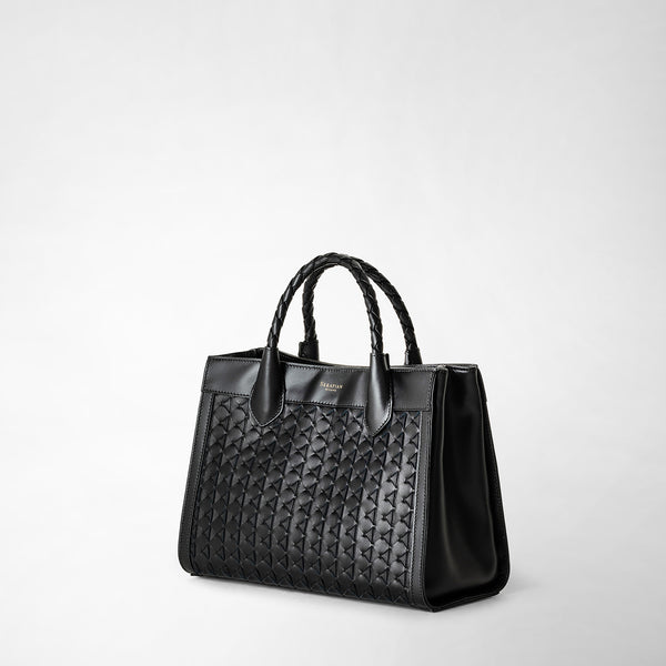 Petit sac cabas lorelei en mosaico - black